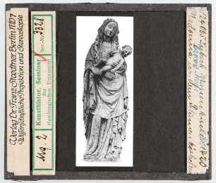 Lübeck, Marienkirche: Madonna mit dem Blumenkörbchen. 1420 (Stoedtner-Nr. 124065)
