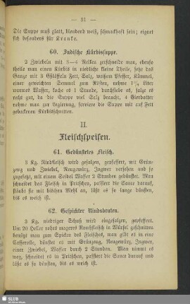 II. Fleischspeisen