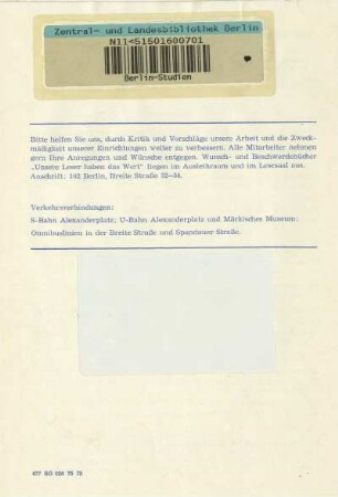 Standort ; Verkehrsverbindungen