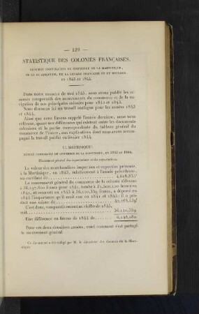 Statistique des colonies francaises.