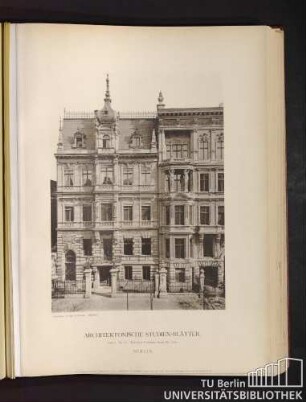 Serie I. No. 33. Wohnhaus Potsdamer Straße No. 118b. Berlin.