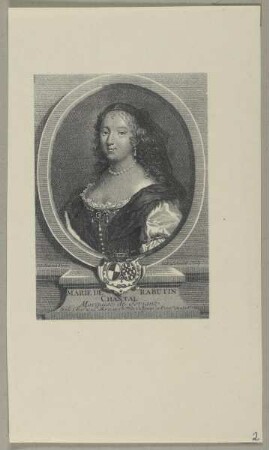 Bildnis der Marie de Rabutin Chantal