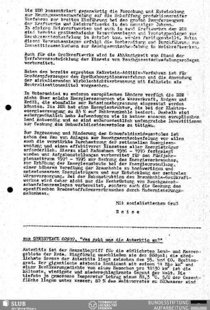 Was geht uns die Antarktis an? : aus Greenpeace 02/87