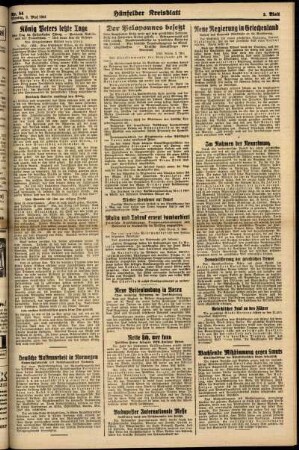 Zweite Ausgabe vom Freitag, den 02. Mai 1941.