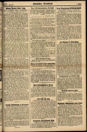 Zweite Ausgabe vom Freitag, den 02. Mai 1941.