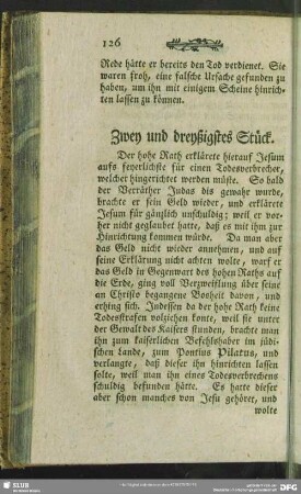 Zwey und dreyßigstes Stück