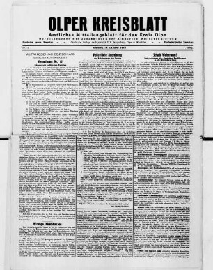 Olper Kreisblatt : amtliches Mitteilungsblatt für den Kreis Olpe
