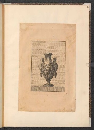 Vase mit weiblicher Maske