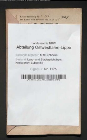 Erblasser: Schewe, Marie Dorothee, geb. Möhle:
