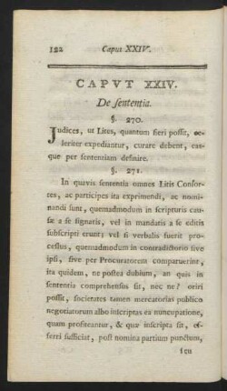Caput XXIV. De sententia