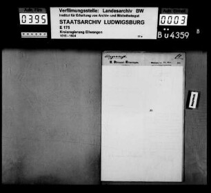 Einweisung von Irren in Heilanstalten, OA Crailsheim