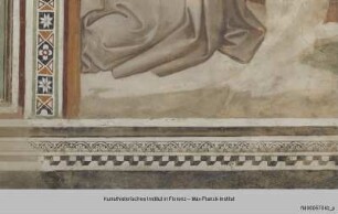 Freskenzyklus mit Szenen aus der Vita des heiligen Antonius : Antonius kniet vor dem Eremiten Paulus
