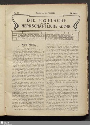 No. 20. 15. Juli 1910