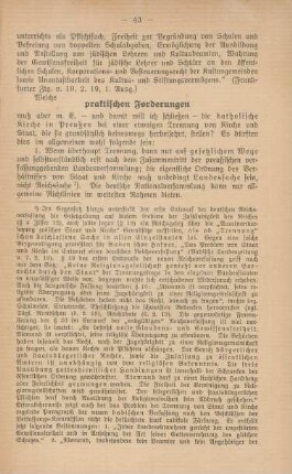 praktischen Forderungen