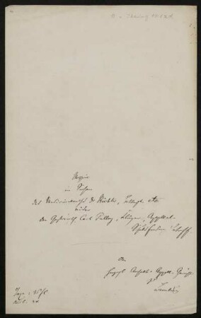 Urtheil in Sachen des Medicinalrathes Dr. Richter [...] wider den Justizrath Carl Falley [...] Schuldsonderung betreff[end]