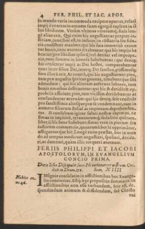 Feriis Philippi Et Iacobi Apostolorum, In Evangelium ...