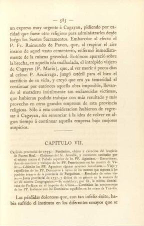 Capítulo VII. Capítulo provincial de 1755 ...