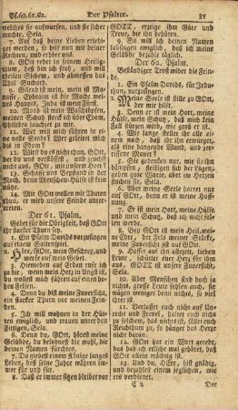 Der 61. Psalm - Der 90. Psalm