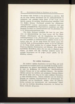 Der russische Sozialismus