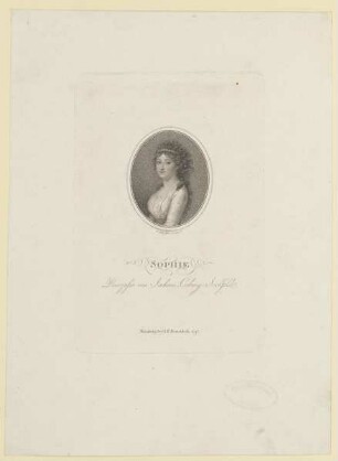 Bildnis der Sophie von Sachsen-Coburg-Saalfeld