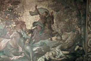 Diana und Apollo töten die Kinder der Niobe