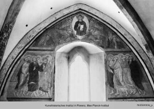Himmelfahrt Christi mit den Aposteln, Madonna mit Kind und Heiligen : Himmelfahrt Christi und Apostel