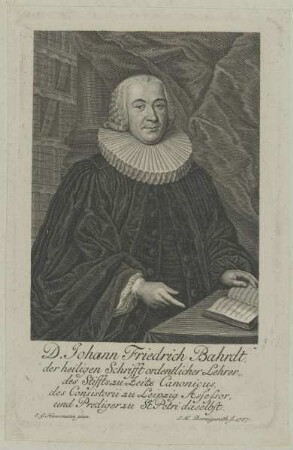 Bildnis des Johann Friedrich Bahrdt