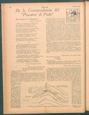 De la correspondencia del "Pescatore di Perle"