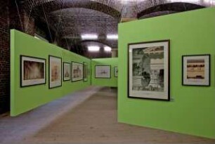 Ausstellung »Architekturbilder. 125 Jahre Architekturmuseum der Technischen Universität Berlin«. 2.7.-15.10.2011, Musterraum der Bauakademie, Berlin: Ausstellungsfoto