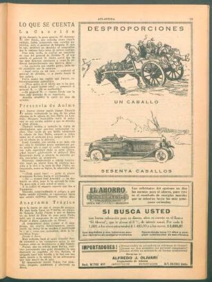 Desproporciones : Un caballo. - Sesenta caballos