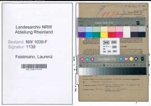 Entnazifizierung Laurenz Feistmann , geb. 16.06.1905 (Angestellter)
