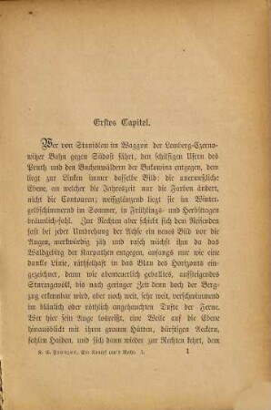 Ein Kampf ums Recht : Roman von Karl Emil Franzos, I