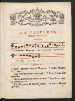 Ad Vesperas ...