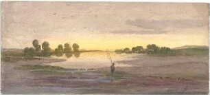 Neureuther, Lorenz; Landschaftskizzen - Angler (Ansicht)