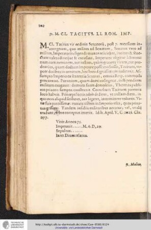 51. M. Cl. Tacitus. LI. Rom. Imp.