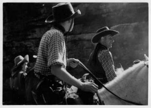 Felsenbühne Rathen. "Der Schatz im Silbersee" von Karl May. Aufführung 1941 oder 1942 (1940: Wild-West-Spiele nach Karl May mit "Schatz im Silbersee" und "Ölprinz" mit dem Zirkus Sarrasani)