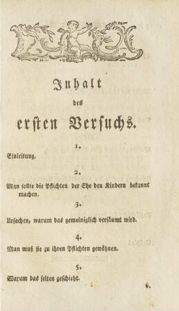 Inhalt des ersten Versuchs