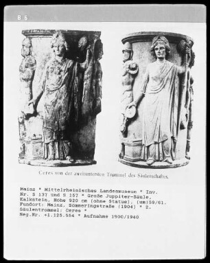 Säulentrommeln mit der Darstellung von Ceres