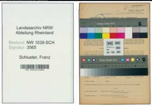 Entnazifizierung Franz Schlueter , geb. 24.12.1909 (Vorkalkulator)