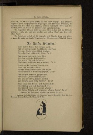 An Kaiser Wilhelm.