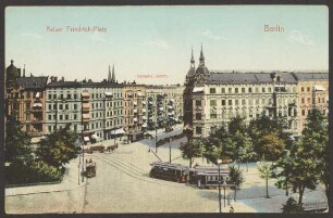 Ansichtskarte "Kaiser Friedrich-Platz", koloriert [2/2]