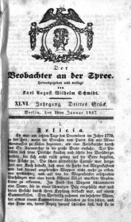 3. Stueck, 18. Januar 1847