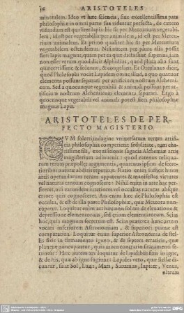 Aristoteles de Perfecto Magisterio.