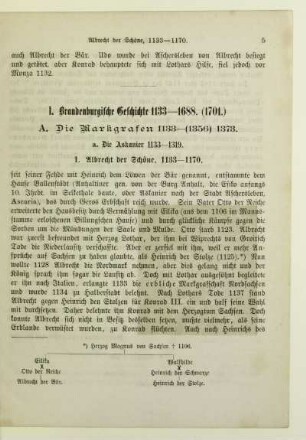 I. Brandenburgische Geschichte 1133-1688. (1701.)