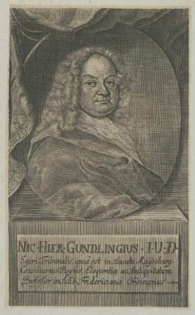 Bildnis Nicolaus Hieronymus Gundling