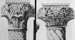 Königslutter am Elm, Kapitelle aus Dom v. Verona (li.) und Stiftskirche St. Peter und Paul, Königslutter (re.)