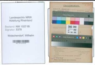 Entnazifizierung Wilhelm Wolschendorf , geb. 24.08.1903 (Techniker)