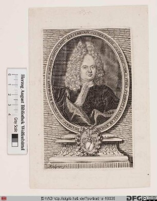 Bildnis Huldrich Sigmund Rothmaler (1715 von, 1723 Edler von Rothenstein)