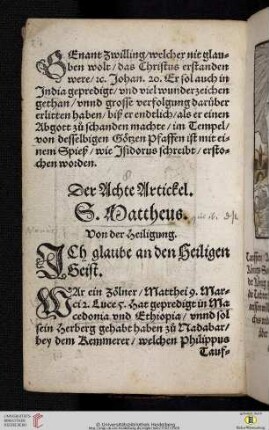 Der Achte Artickel