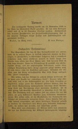 Hochgeehrte Versammlung!